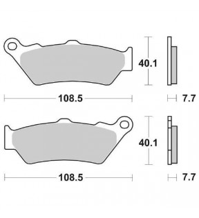 BRAKE PADS SBS 674 HF ORGANIC 1100 CALIFORNIA REAR-1100 QUOTA -BELLAGIO FRONT