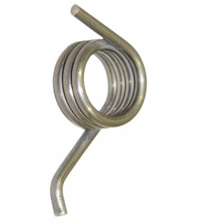 SPRING RETURN WHITE GALVANIZED PLATFORM